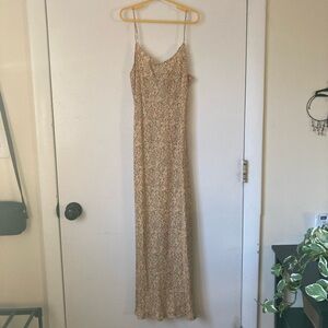 JCrew Slip Dress in yellow floral, size 00
